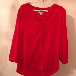 Old Navy red blouse